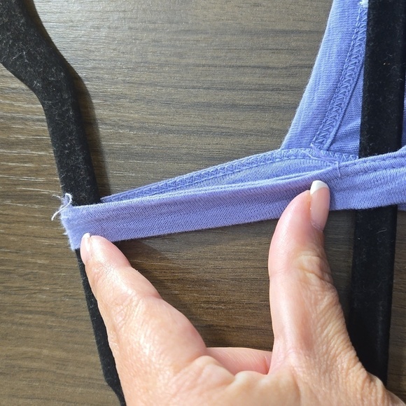 Anthropologie Sundry Tiered Mini Dress Periwinkle Violet - Size 1 (small) - Picture 6 of 14